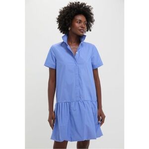 Tuckernuck Sail Blue Martine Bubble Mini Dress SIZE large NWT